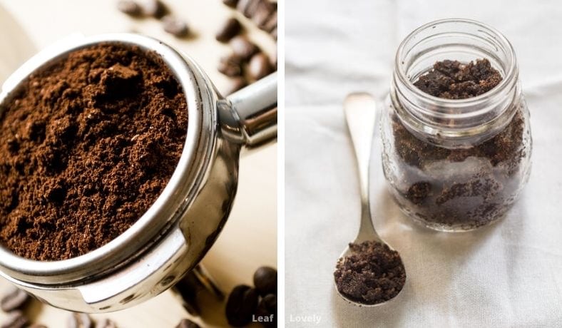 how to make a coffee ground mixture for plants
